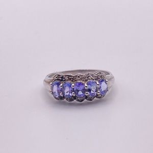Genuine Tanzanite Ring; 925 Sterling Silver; Sizes 6 & 9